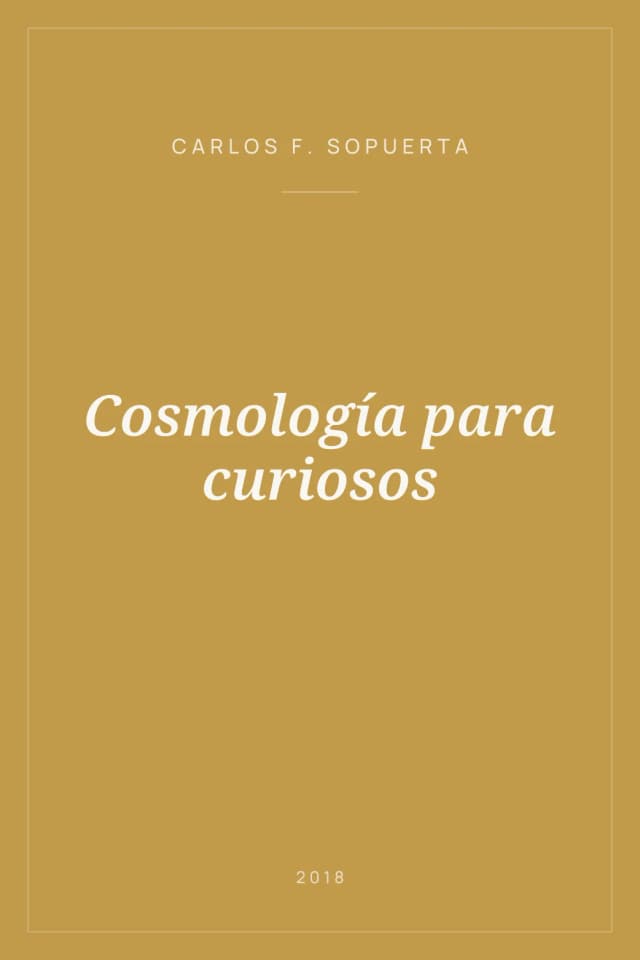 Portada de Cosmología para curiosos