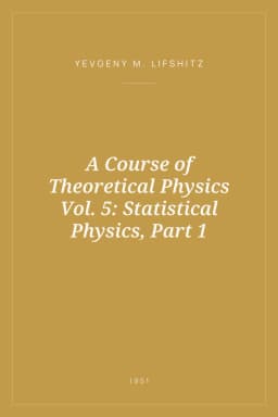 Portada de A Course of Theoretical Physics Vol. 5: Statistical Physics, Part 1