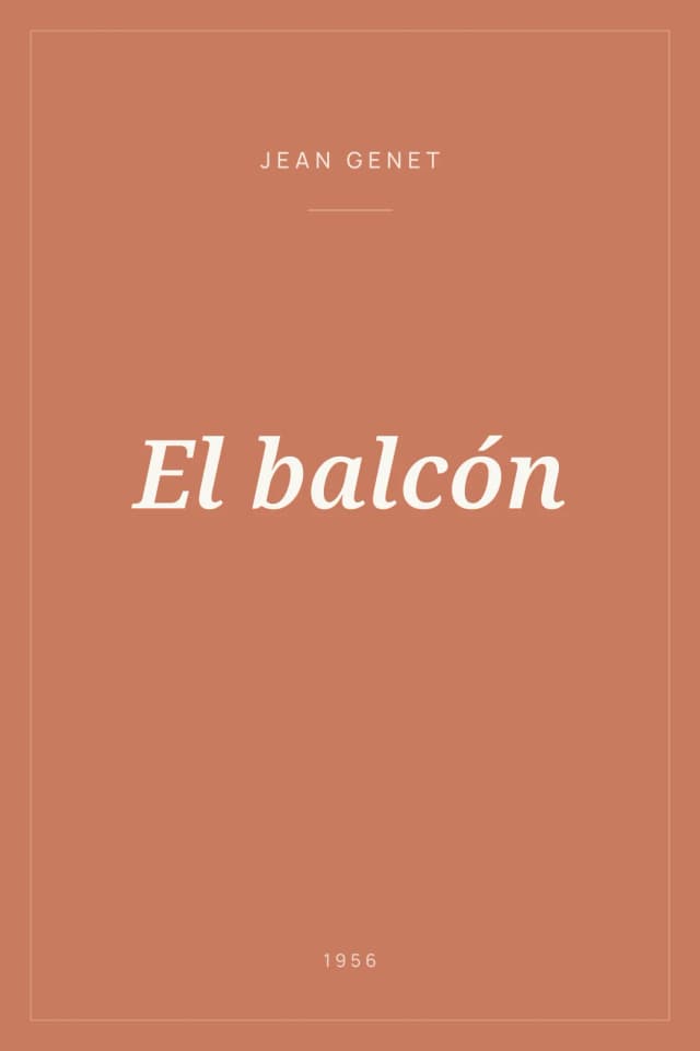 Portada de El balcón