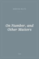 Portada de On Number, and Other Matters