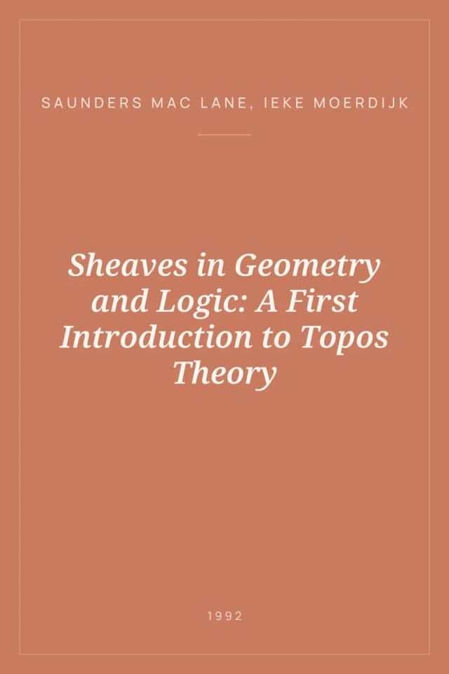 Portada de Sheaves in Geometry and Logic: A First Introduction to Topos Theory
