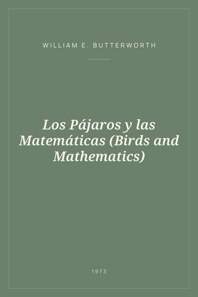 Portada de Los Pájaros y las Matemáticas (Birds and Mathematics)