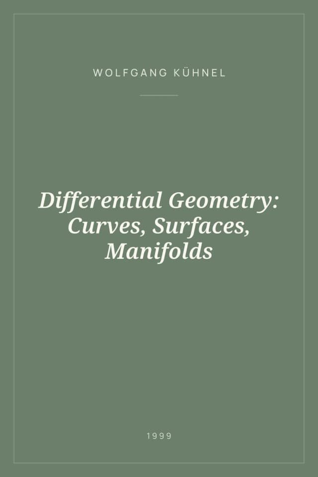 Portada de Differential Geometry: Curves, Surfaces, Manifolds