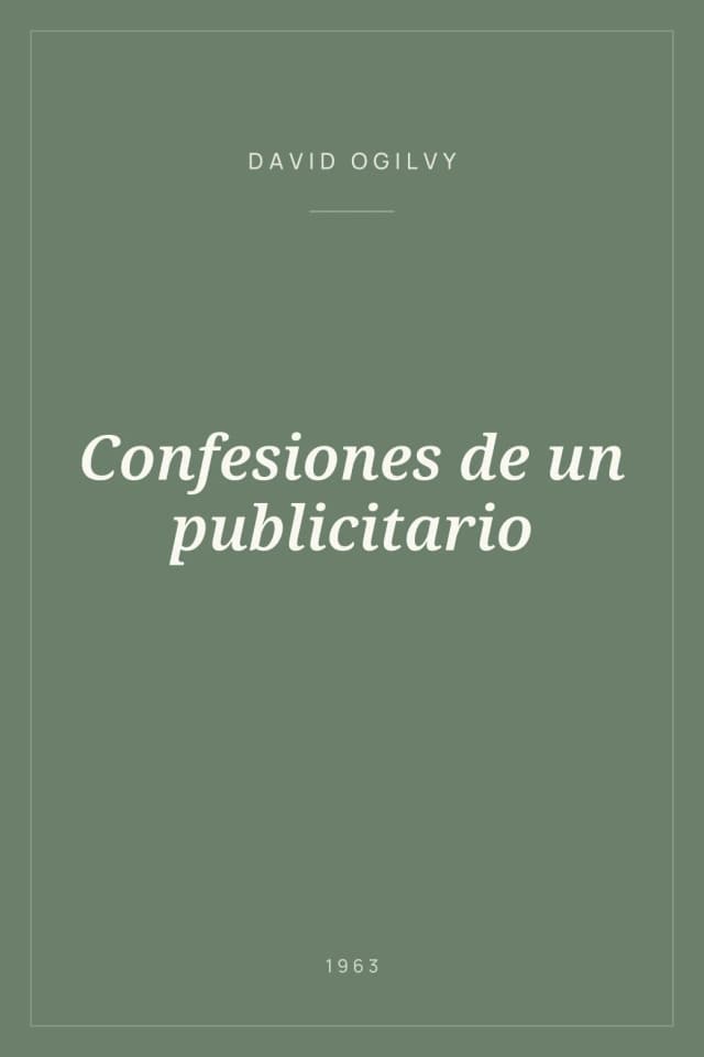 Portada de Confesiones de un publicitario