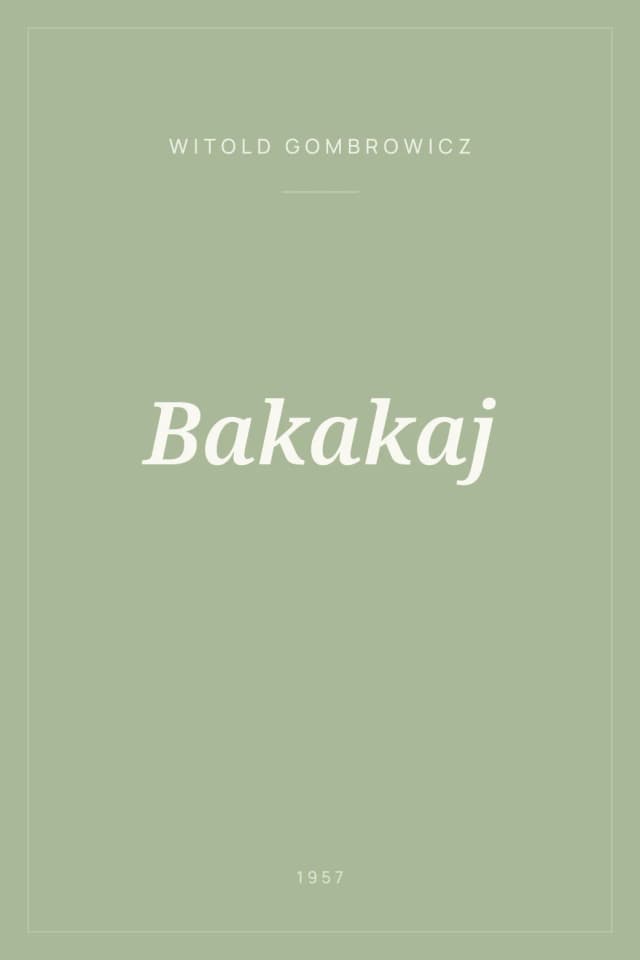 Portada de Bakakaj