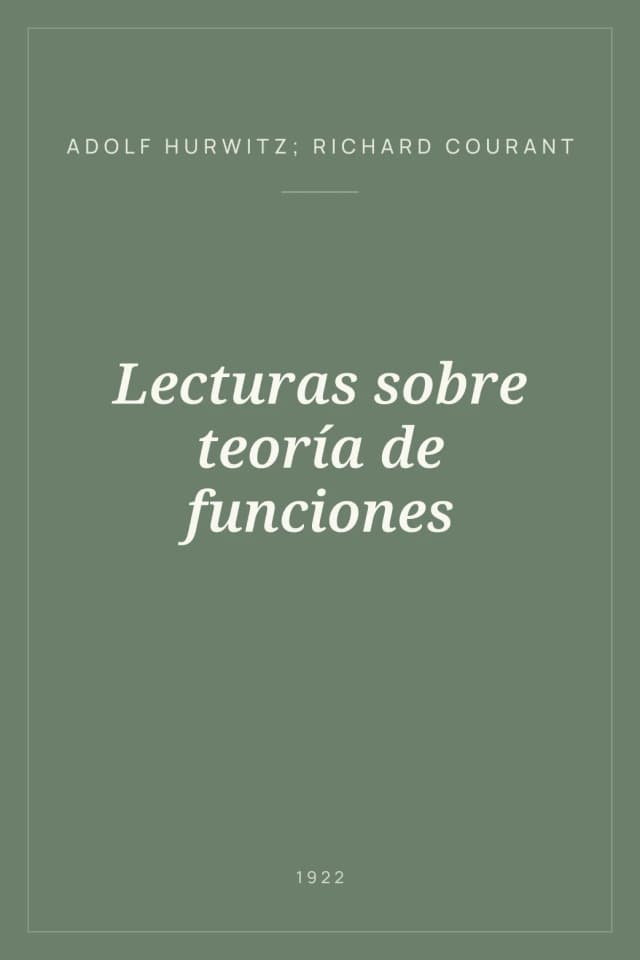 Portada de Lecturas sobre teoría de funciones