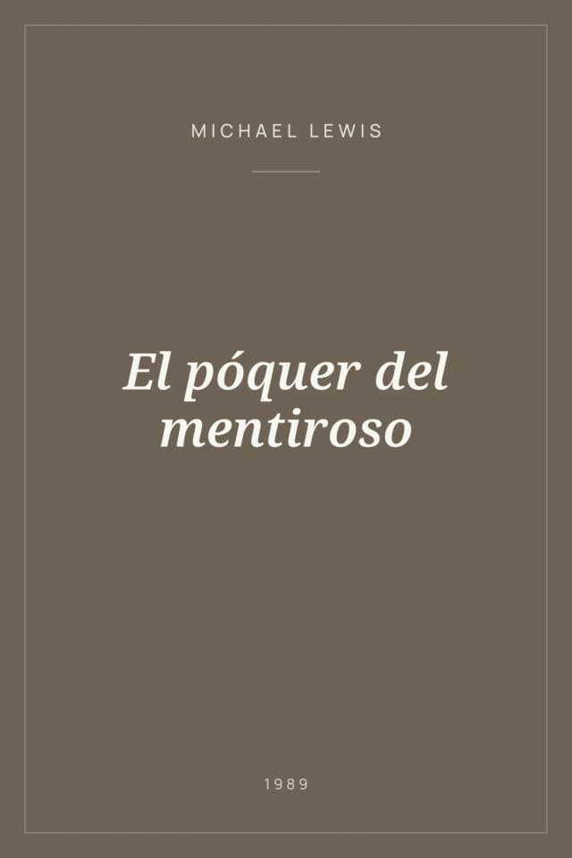 Portada de El póquer del mentiroso