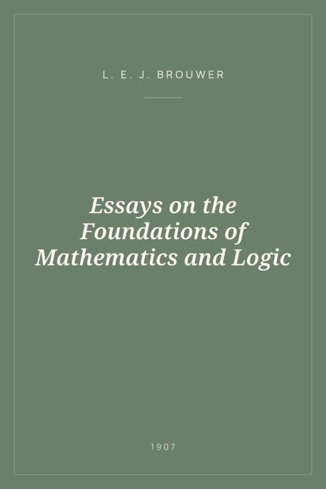 Portada de Essays on the Foundations of Mathematics and Logic