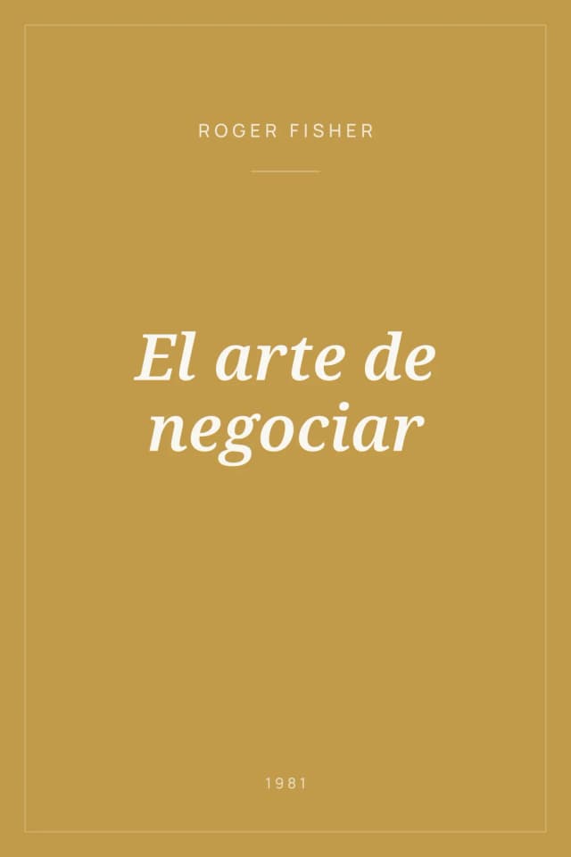 Portada de El arte de negociar