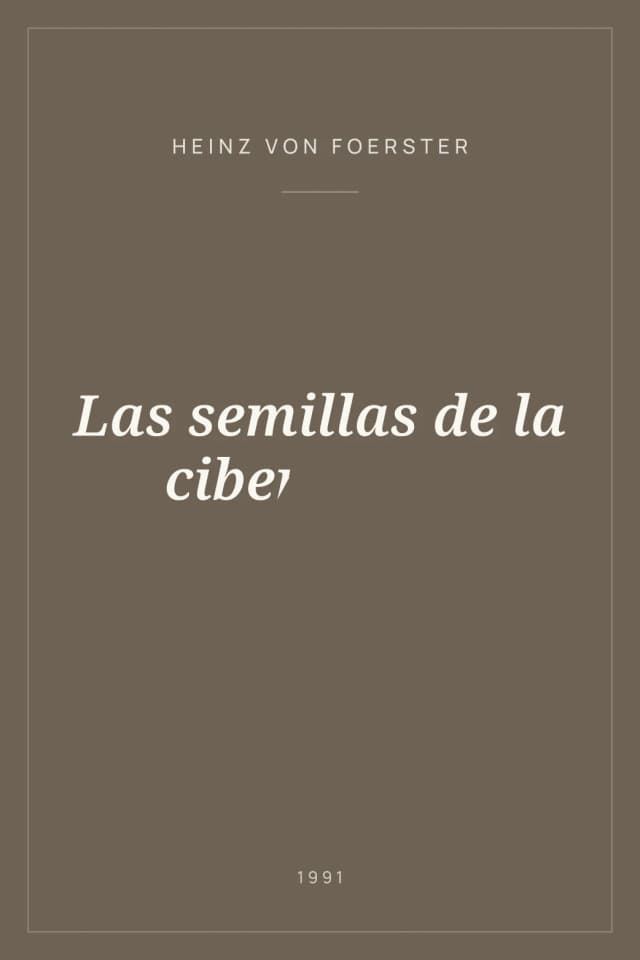 Portada de Las semillas de la cibernética