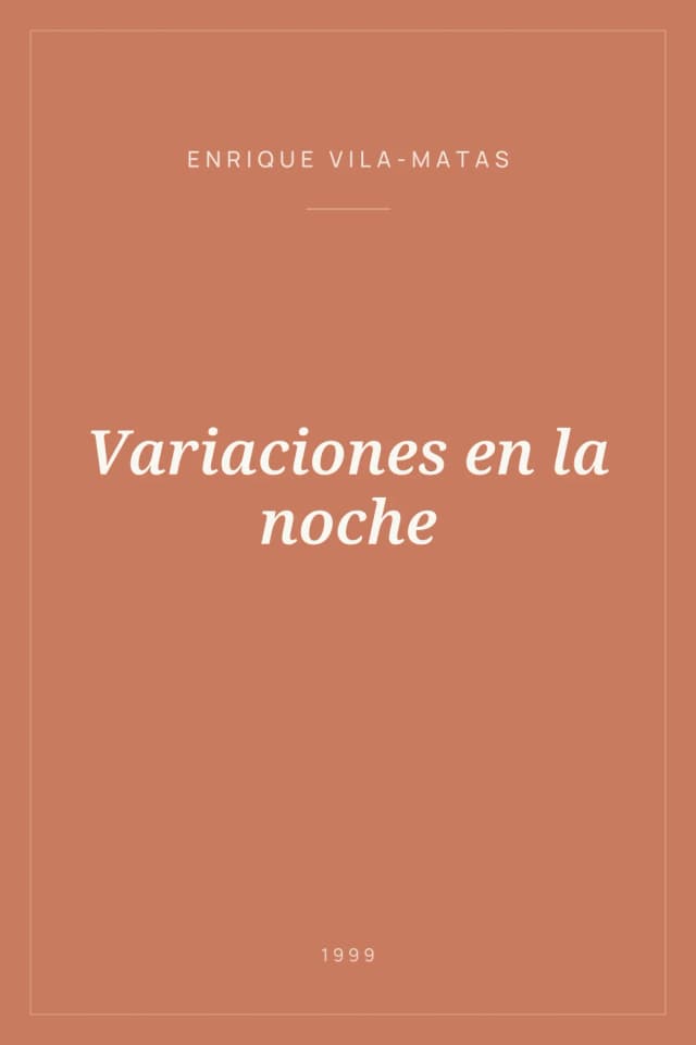 Portada de Variaciones en la noche