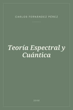 Portada de Teoría Espectral y Cuántica