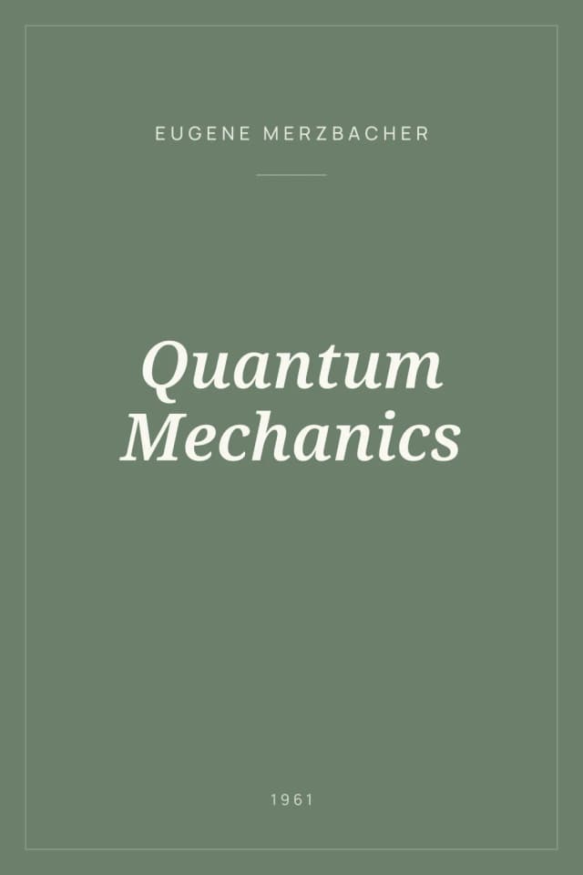 Portada de Quantum Mechanics