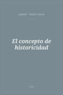 Portada de El concepto de historicidad