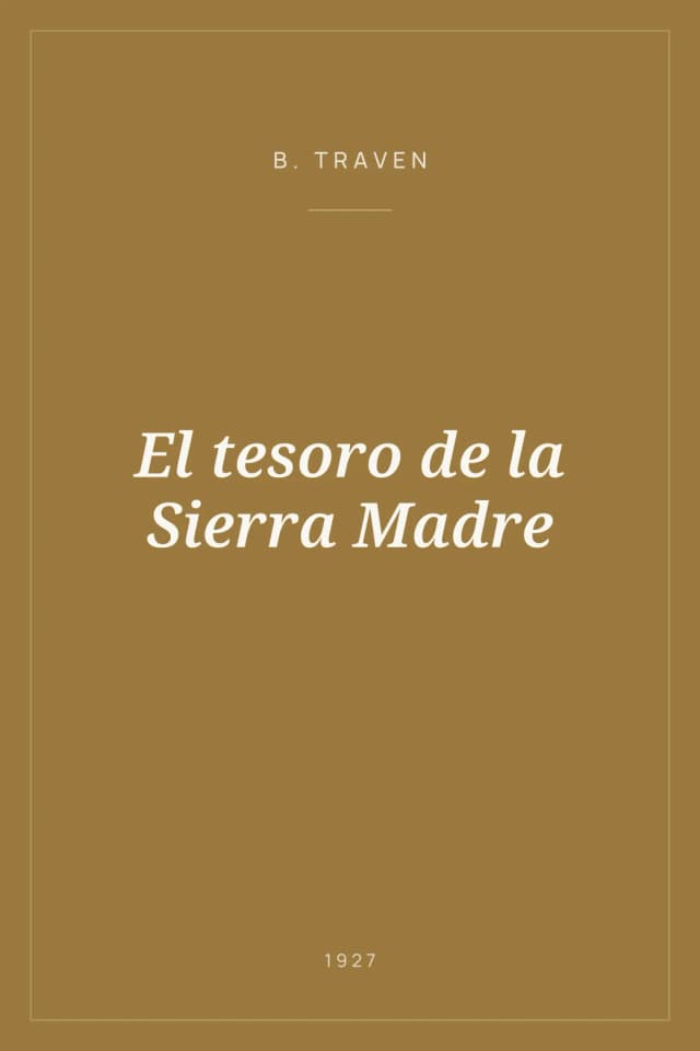 Portada de El tesoro de la Sierra Madre