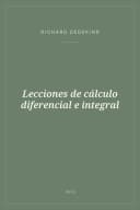 Portada de Lecciones de cálculo diferencial e integral