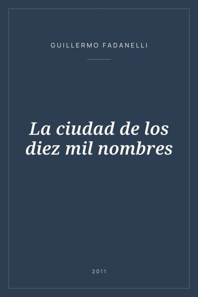 Portada de La ciudad de los diez mil nombres