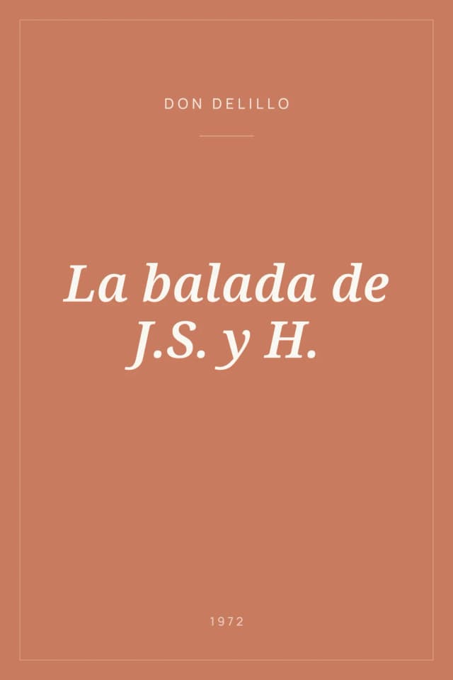 Portada de La balada de J.S. y H.