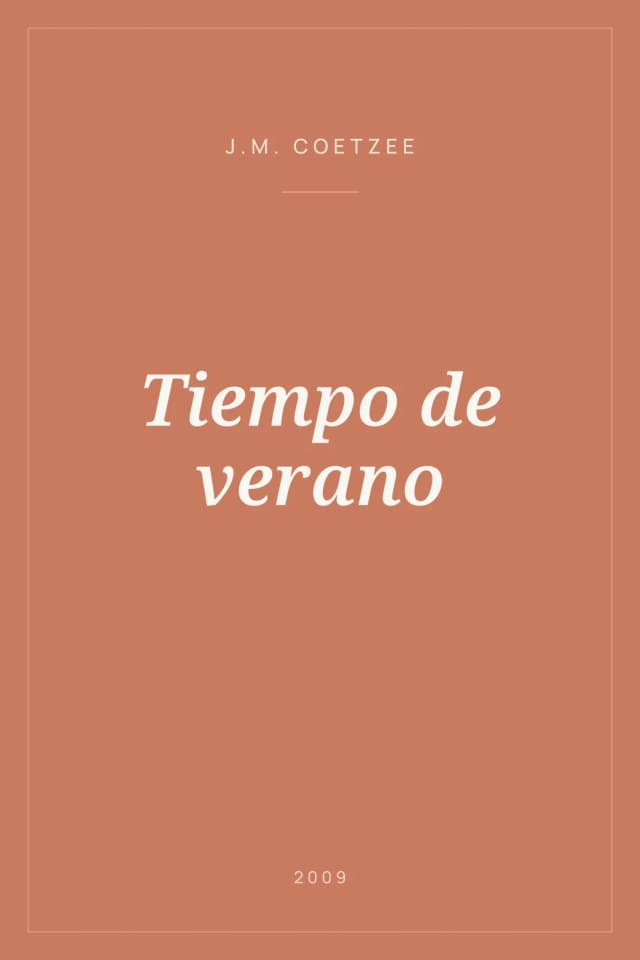 Portada de Tiempo de verano