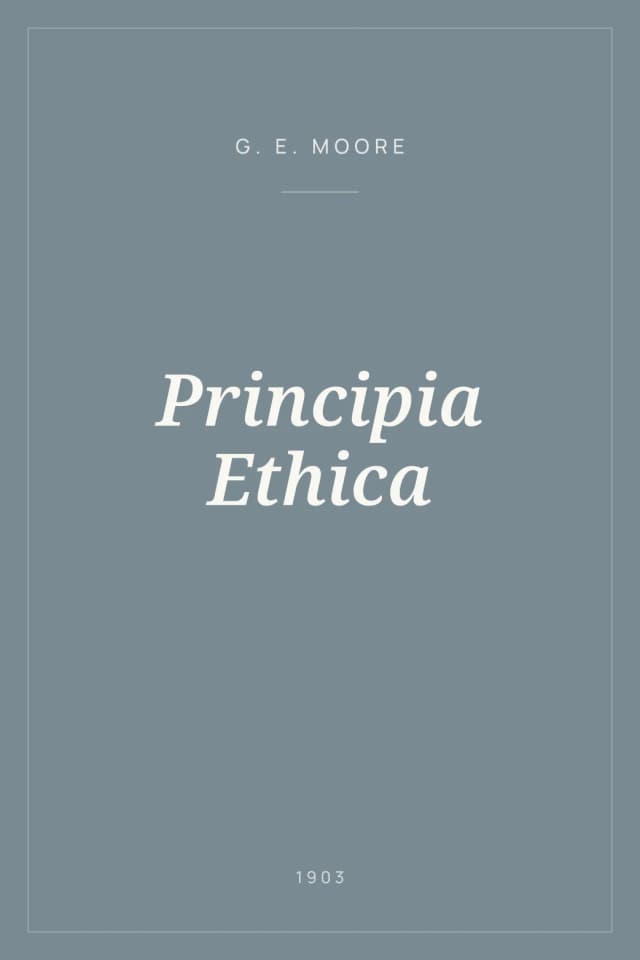 Portada de Principia Ethica