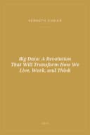 Portada de Big Data: A Revolution That Will Transform How We Live, Work, and Think