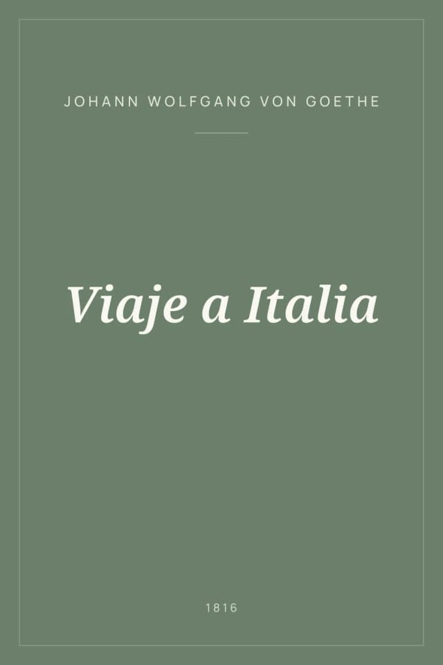 Portada de Viaje a Italia