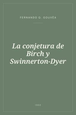 Portada de La conjetura de Birch y Swinnerton-Dyer