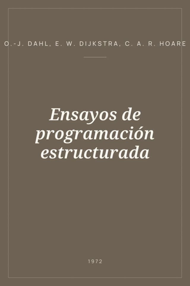 Portada de Ensayos de programación estructurada