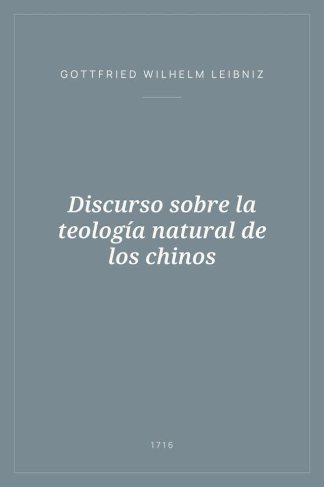 Portada de Discurso sobre la teología natural de los chinos