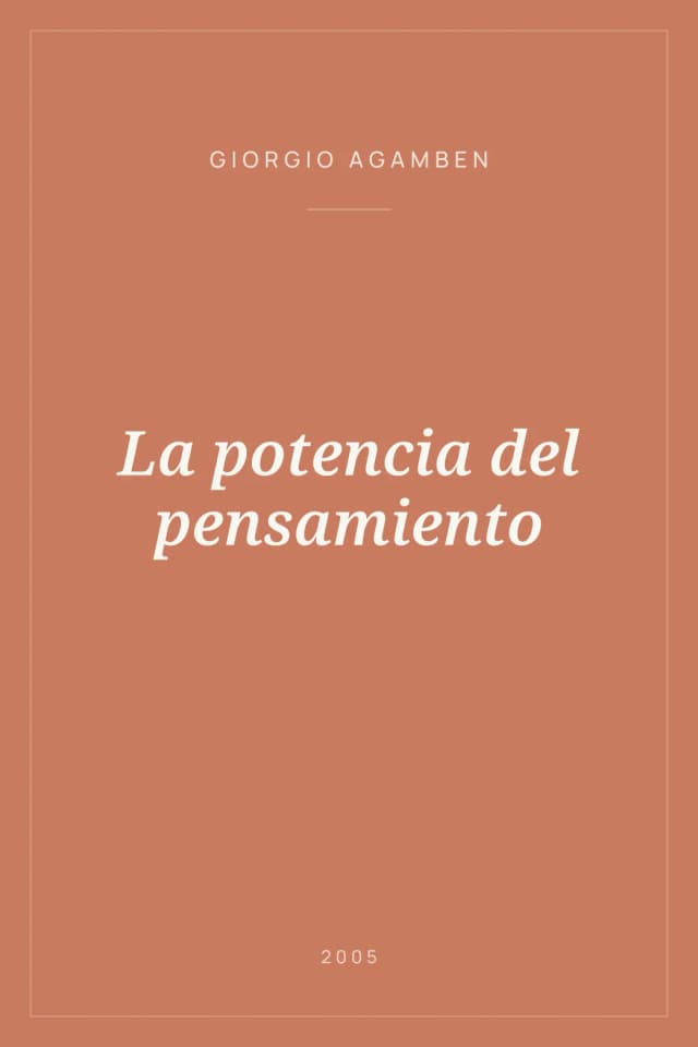 Portada de La potencia del pensamiento