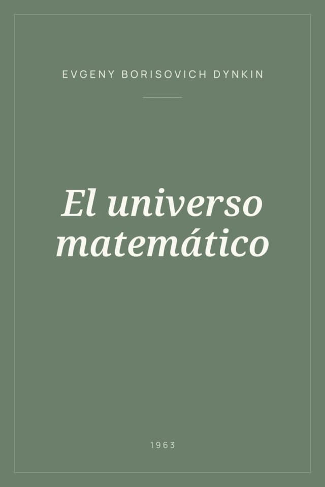 Portada de El universo matemático