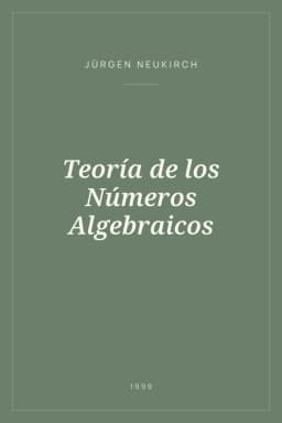 Portada de Teoría de los Números Algebraicos