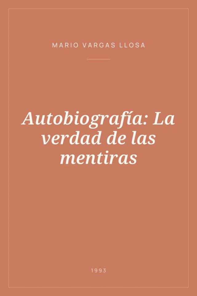 Portada de Autobiografía: La verdad de las mentiras