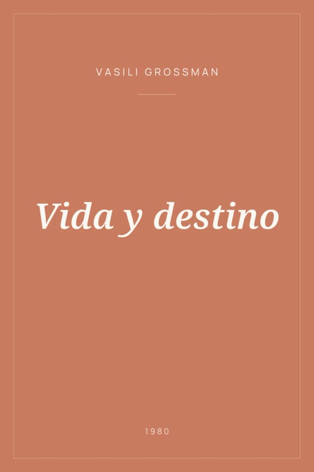 Portada de Vida y destino