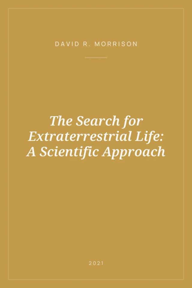 Portada de The Search for Extraterrestrial Life: A Scientific Approach