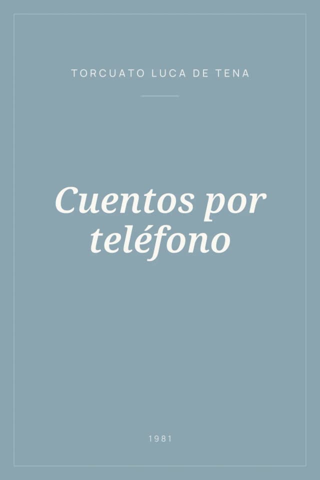 Portada de Cuentos por teléfono