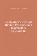 Portada de Computer Power and Human Reason: From Judgment to Calculation