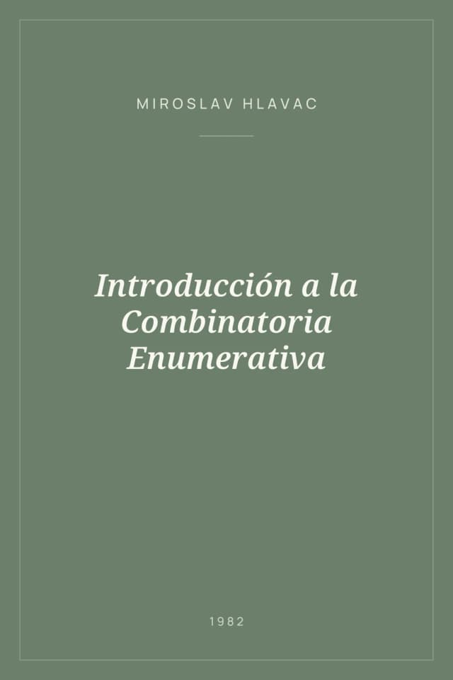 Portada de Introducción a la Combinatoria Enumerativa