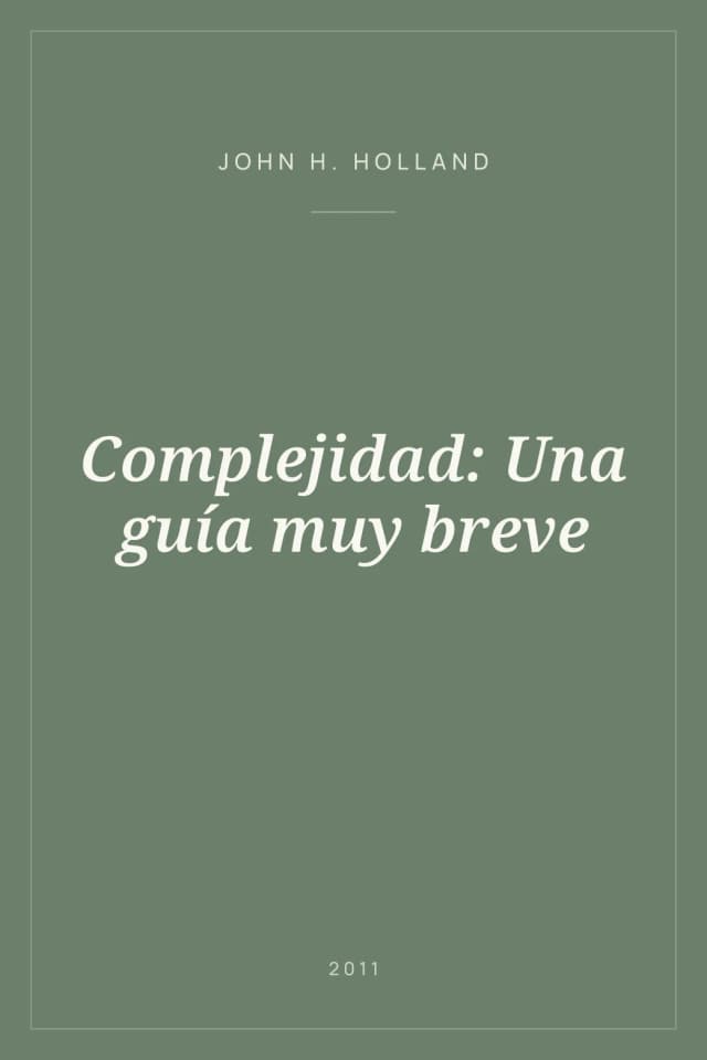 Portada de Complejidad: Una guía muy breve