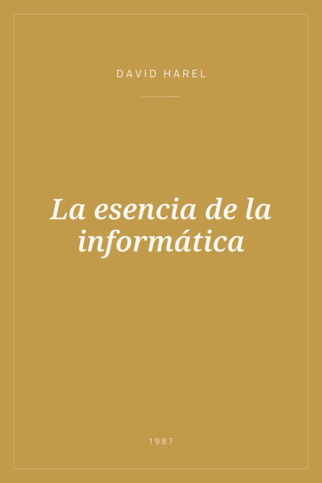 Portada de La esencia de la informática