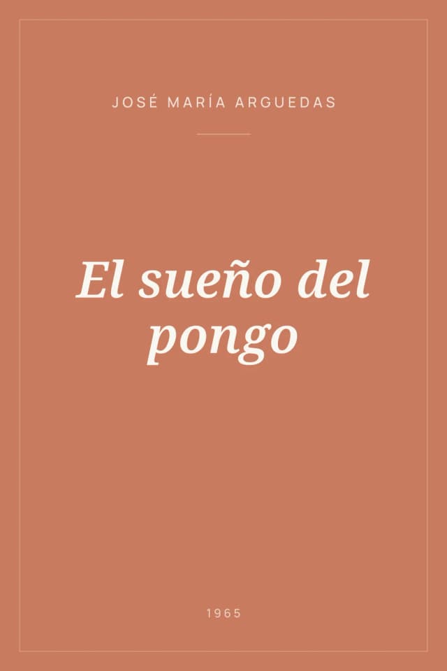 Portada de El sueño del pongo