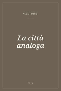 Portada de La città analoga