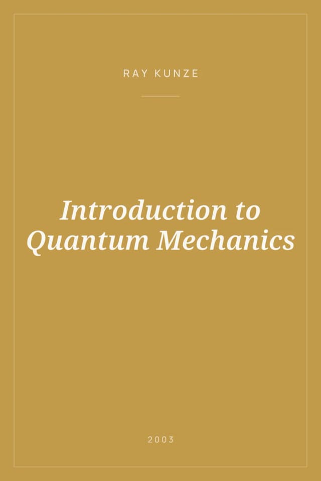 Portada de Introduction to Quantum Mechanics