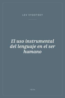 Portada de El uso instrumental del lenguaje en el ser humano