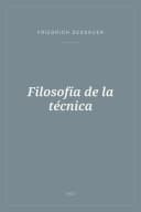 Portada de Filosofía de la técnica
