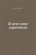 Portada de El arte como experiencia