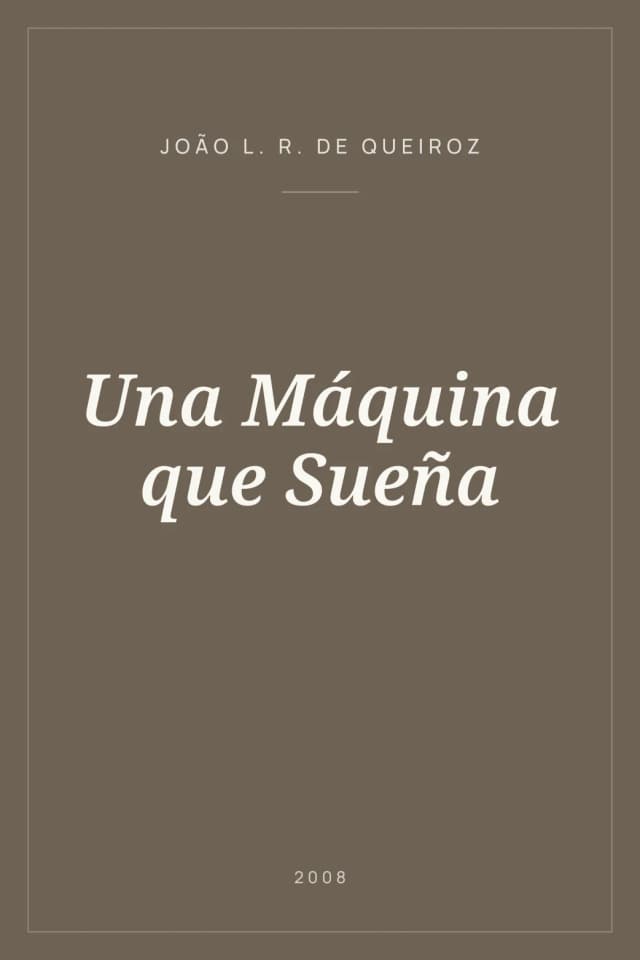 Portada de Una Máquina que Sueña