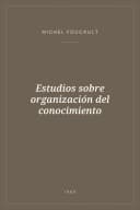 Portada de Estudios sobre organización del conocimiento