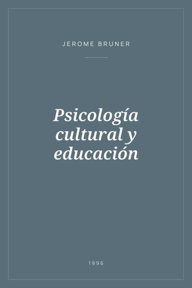 Portada de Psicología cultural y educación