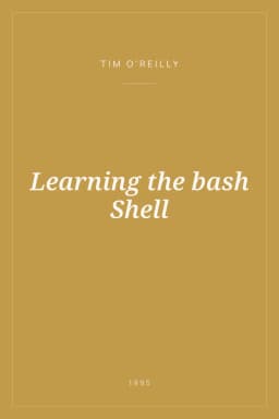 Portada de Learning the bash Shell
